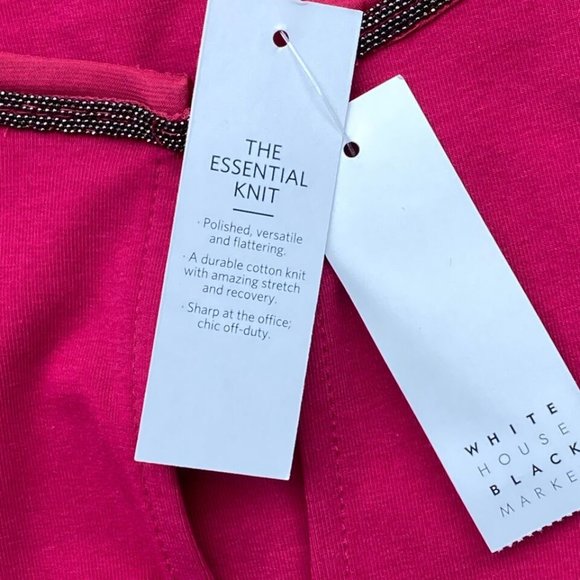 WHITE HOUSE BLACK MARKET Beaded Bling Neckline Knit Tank Sleeveless Small Petite - Picture 15 of 16